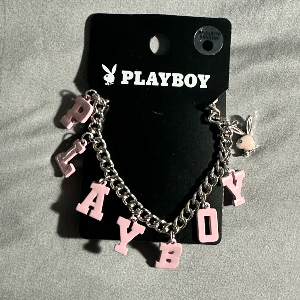 Pink playboy necklace